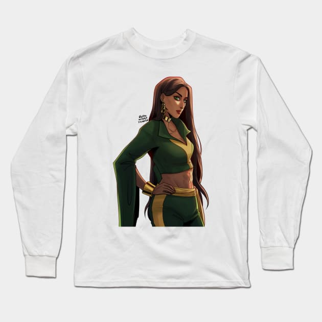 Talia al Ghul Long Sleeve T-Shirt by Eileen Widjaja